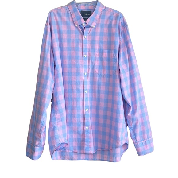 Bonobos Other - Bonobos Plaid Pink and Purple Blue Button Down Shirt